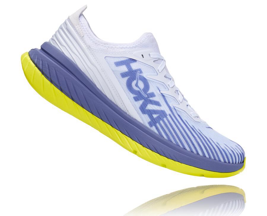 Hoka Australia One One Carbon X-SPE - Womens Running Shoes White/Blue - GEXBU-8371